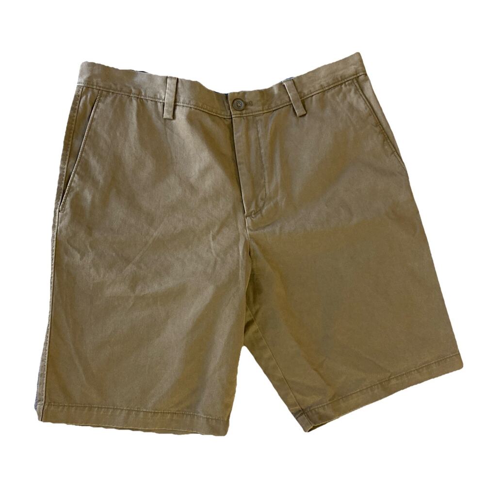 Banana Republic Aiden‎ Shorts Men's 33 New Brown 10" Inseam Cotton Chino Preppy